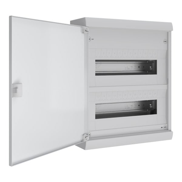 SCHNEIDER ELECTRIC - Kleinverteiler, Resi9 KV, Aufputz, 2x12 Module, 1 PE-Erdungsklemme, Volltür