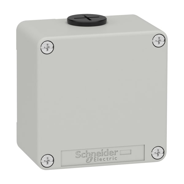 SCHNEIDER ELECTRIC - Leergehäuse XAP, Metall, grau, ohne Bohrung, 80x80x51,5, M20