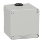 SCHNEIDER ELECTRIC - Leergehäuse XAP, Metall, grau, ohne Bohrung, 80x80x77, M20