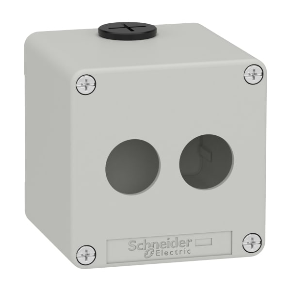 SCHNEIDER ELECTRIC - Leergehäuse XAP, Metall, grau, für 2x22mm, 80x80x77, M20