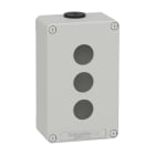 SCHNEIDER ELECTRIC - Leergehäuse XAP, Metall, grau, für 3x22mm, 80x130x51,5, M20