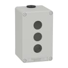 SCHNEIDER ELECTRIC - Leergehäuse XAP, Metall, grau, für 3x22mm, 80x130x77, M20