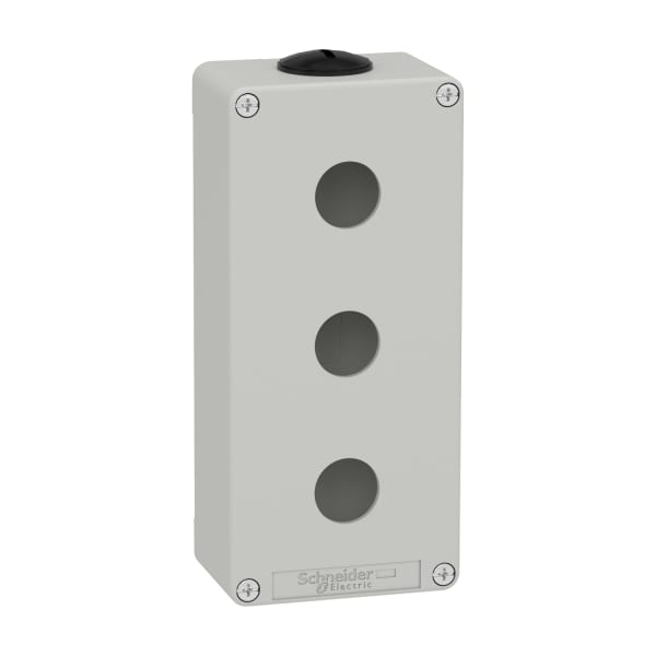 SCHNEIDER ELECTRIC - Leergehäuse XAP, Metall, grau, für 3x22mm, 80x175x51,5, M25