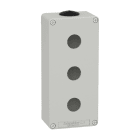 SCHNEIDER ELECTRIC - Leergehäuse XAP, Metall, grau, für 3x22mm, 80x175x51,5, M25