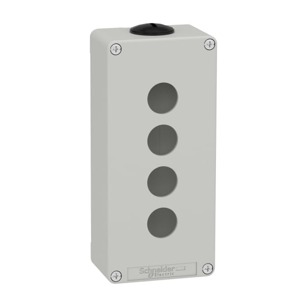 SCHNEIDER ELECTRIC - Leergehäuse XAP, Metall, grau, für 4x22mm, 80x175x51,5, M25
