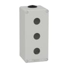 SCHNEIDER ELECTRIC - Leergehäuse XAP, Metall, grau, für 3x22mm, 80x175x77, M25