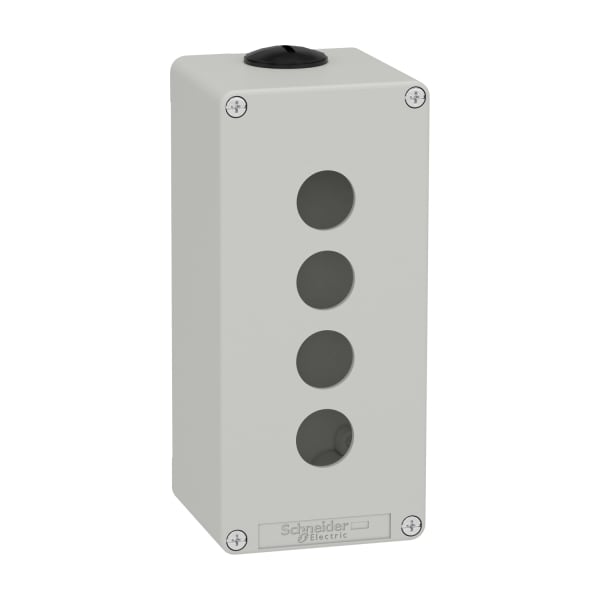 SCHNEIDER ELECTRIC - Leergehäuse XAP, Metall, grau, für 4x22mm, 80x175x77, M25
