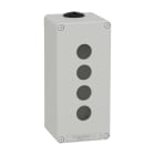 SCHNEIDER ELECTRIC - Leergehäuse XAP, Metall, grau, für 4x22mm, 80x175x77, M25