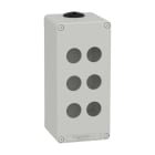 SCHNEIDER ELECTRIC - Leergehäuse XAP, Metall, grau, für 6x22mm, 80x175x77, M25