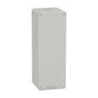 SCHNEIDER ELECTRIC - Leergehäuse XAP, Metall, grau, ohne Bohrung, 80x220x77, M25