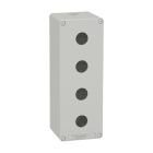 SCHNEIDER ELECTRIC - Leergehäuse XAP, Metall, grau, für 4x22mm, 80x220x77, M25