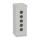 SCHNEIDER ELECTRIC - Leergehäuse XAP, Metall, grau, für 5x22mm, 80x220x77, M25