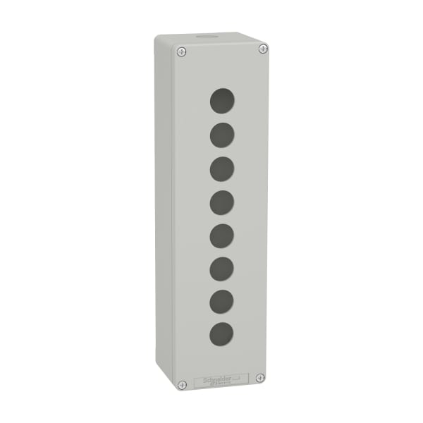 SCHNEIDER ELECTRIC - Leergehäuse XAP, Metall, grau, für 8x22mm, 85x310x77, M32
