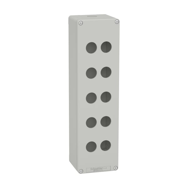 SCHNEIDER ELECTRIC - Leergehäuse XAP, Metall, grau, für 12x22mm, 85x310x77, M32