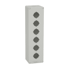 SCHNEIDER ELECTRIC - Leergehäuse XAP, Metall, grau, für 6x30mm, 80x310x77, M32