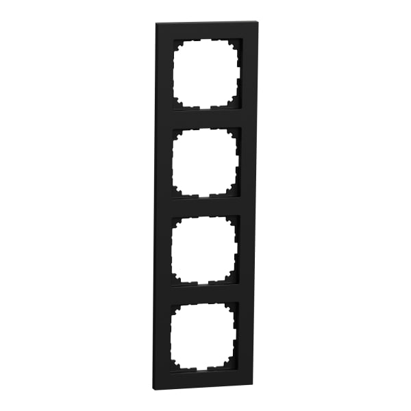 MERTEN - M-Pure-Rahmen, 4fach, schwarz matt, M-Pure