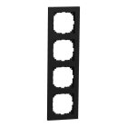MERTEN - M-Pure-Rahmen, 4fach, schwarz matt, M-Pure