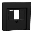 MERTEN - Zentralplatte für TAE/Audio/USB, schwarz matt, System M