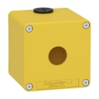 SCHNEIDER ELECTRIC - Leergehäuse XAP, Metall, gelb, für Not-Aus/Halt, für 1x22mm, 80x80x77, M20