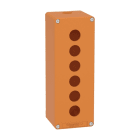 SCHNEIDER ELECTRIC - Leergehäuse XAP, Metall, orange, für 6x22mm, 80x220x77, M25