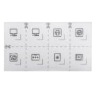 MERTEN - Symbolsatz für Steckdosen, lotusweiß, System Design