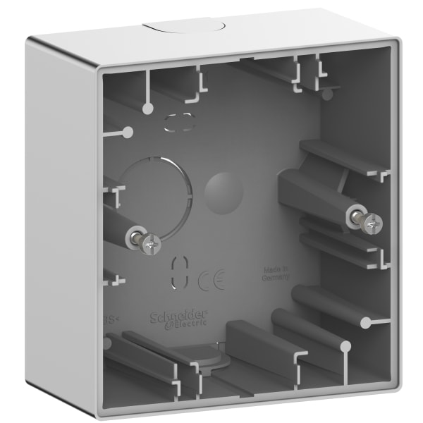 MERTEN - Merten System Design, Aufputzgehäuse, 1-fach, Edelstahl