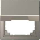 MERTEN - Adapter mit Klappd. für Einsätze nach DIN 49075, Nickelmetallic, System Design