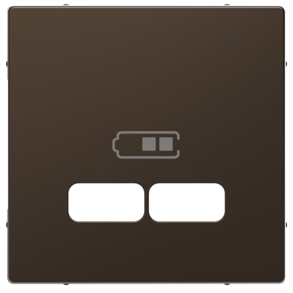 MERTEN - Zentralplatte für USB Ladestation-Einsatz, Moccametallic, System Design