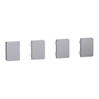 MERTEN - Tastsensor Flex, KNX, Merten System Design, 4fach, Wippe, Edelstahl