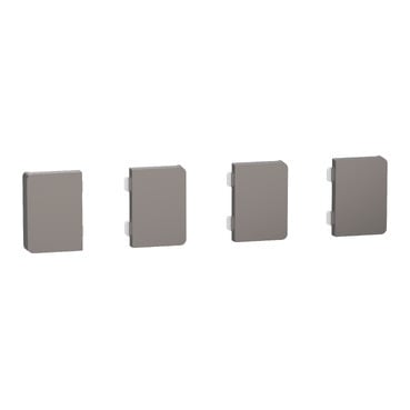 MERTEN - Tastsensor Flex, KNX, Merten System Design, 4fach, Wippe, Nickelmetallic