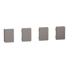 MERTEN - Tastsensor Flex, KNX, Merten System Design, 4fach, Wippe, Nickelmetallic