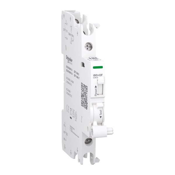 SCHNEIDER ELECTRIC - Hilfskontakt, Fernmeldes., Acti9, iSD+OF, 2mA bis 100mA,Anschluss oben und unten