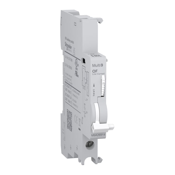 SCHNEIDER ELECTRIC - Hilfskontakt, Multi9, OF, 1 Wechsler, 2mA bis 100mA, Anschluss unten