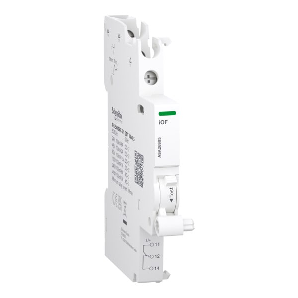 SCHNEIDER ELECTRIC - Hilfskontakt, Acti9, iOF, 100mA bis 6A, Anschluss oben
