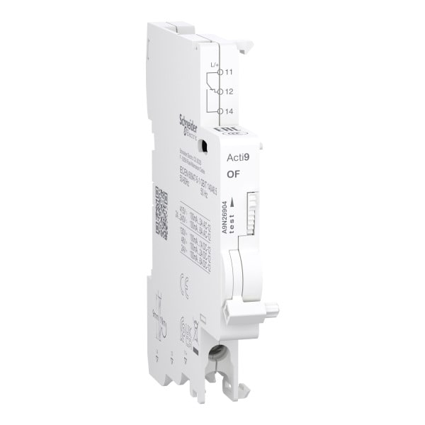 SCHNEIDER ELECTRIC - Hilfsschalter, Acti9, OF 1OC, 100mA - 6A, AC/DC, Anschluss unten