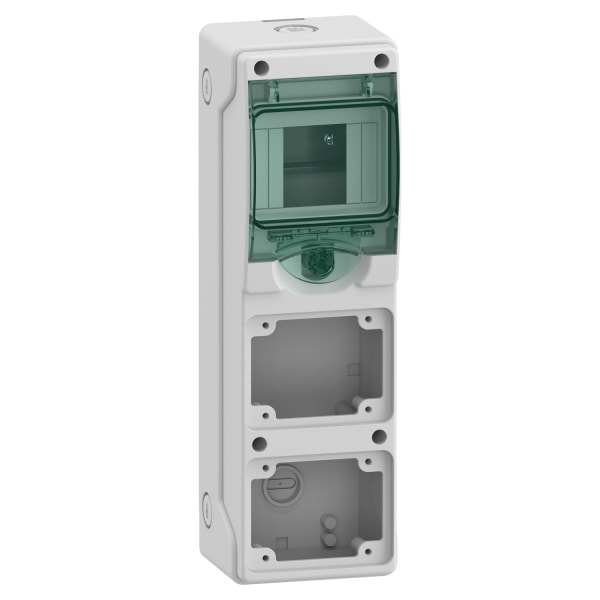 SCHNEIDER ELECTRIC - Kaedra-Minigehäuse, für Steckdosen, 98x310mm, 4 Module, 2 Öffnungen