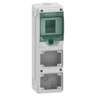 SCHNEIDER ELECTRIC - Kaedra-Minigehäuse, für Steckdosen, 98x310mm, 4 Module, 2 Öffnungen