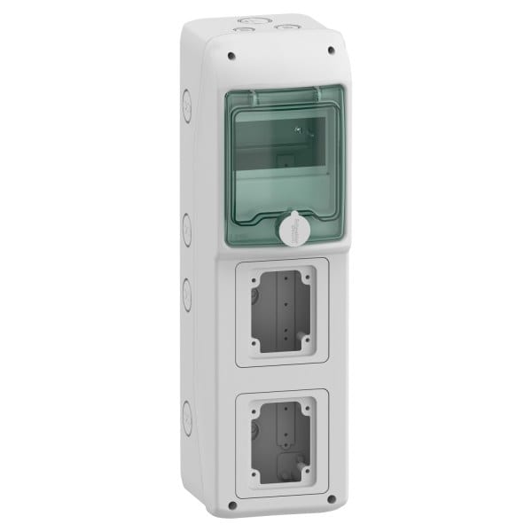 SCHNEIDER ELECTRIC - Kaedra-Gehäuse - für Steckdosen - 138 x 460 mm - 5 Module - 2 Öffnungen