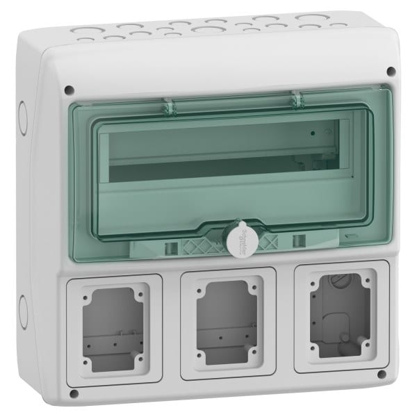SCHNEIDER ELECTRIC - Kaedra-Gehäuse - für Steckdosen - 340 x 335 mm - 13 Module - 3 Öffnungen
