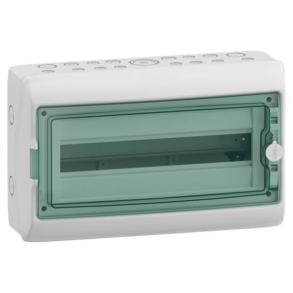 SCHNEIDER ELECTRIC - Kaedra-Gehäuse aufputz - IP65 1 x 18 Module - transparente Tür