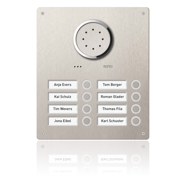 SCHNEIDER ELECTRIC - Acero Edelstahl-Türstation Audio, 8 WE, Audio, Edelstahl