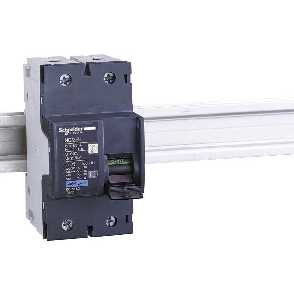 SCHNEIDER ELECTRIC - Leistungsschalter NG125H, 2-polig, 10A, C-Charakteristik