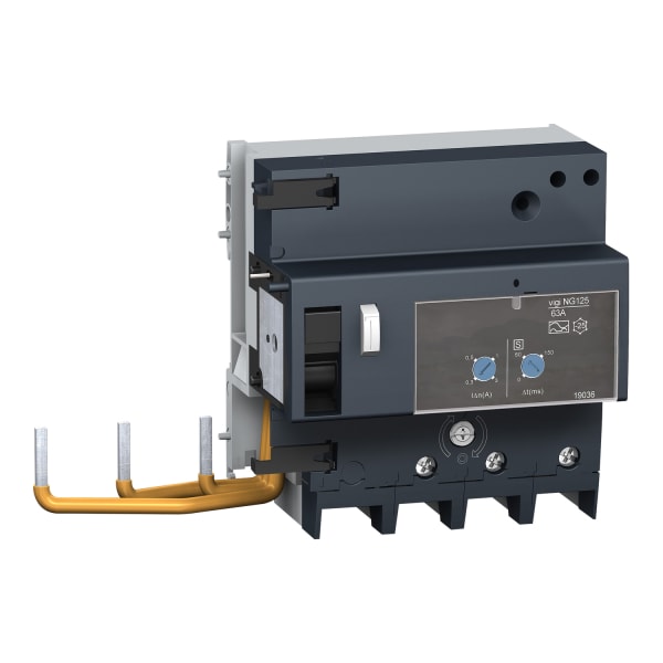 SCHNEIDER ELECTRIC - FI-Block Vigi NG125, 3P, 63A, 300-3000mA, Typ A