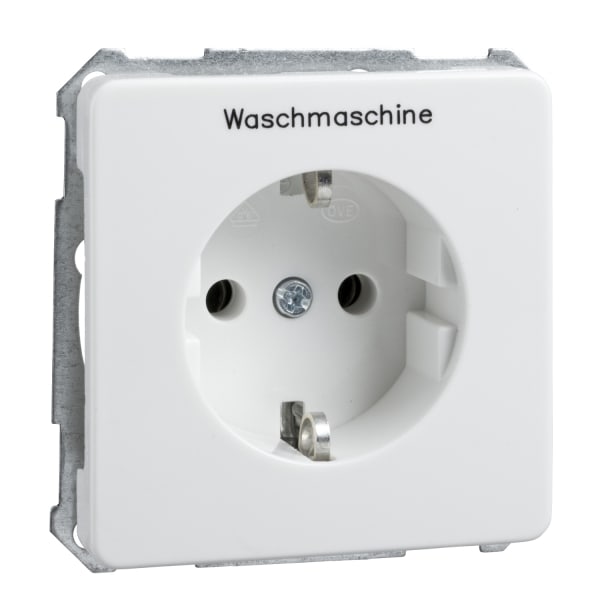 SCHNEIDER ELECTRIC - Steckdose bedruck Waschmaschine 16A FASHION/RIVA/SCALA Steckklemme reinweiß