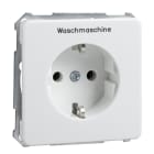 SCHNEIDER ELECTRIC - Steckdose bedruck Waschmaschine 16A FASHION/RIVA/SCALA Steckklemme reinweiß