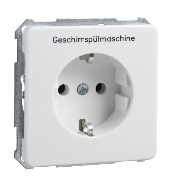 SCHNEIDER ELECTRIC - Steckdose bedruck Geschirrschpüler 16A FASHION/RIVA/SCALA Steckklemme reinweiß