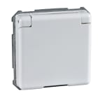 SCHNEIDER ELECTRIC - Steckdose MSK Klappdeckel 16A FASHION/RIVA/SCALA Steckklemme reinweiß
