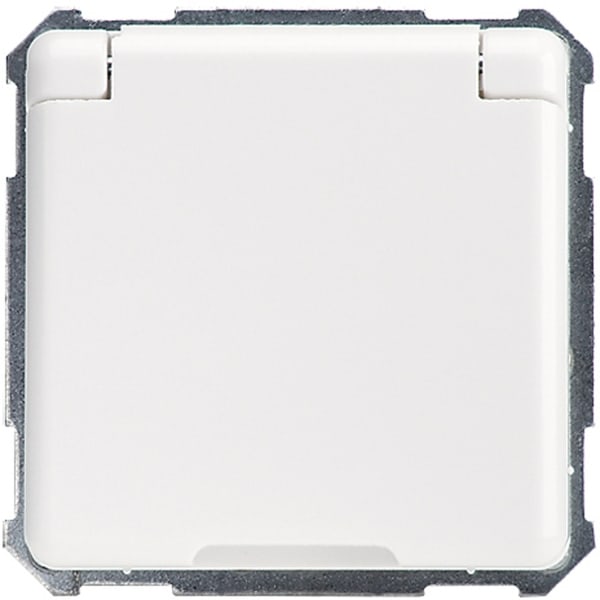 SCHNEIDER ELECTRIC - Steckdose mit Klappdeckel 16A FASHION/RIVA/SCALA Schraubklemme reinweiß