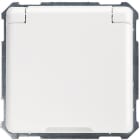 SCHNEIDER ELECTRIC - Steckdose mit Klappdeckel 16A FASHION/RIVA/SCALA Schraubklemme reinweiß