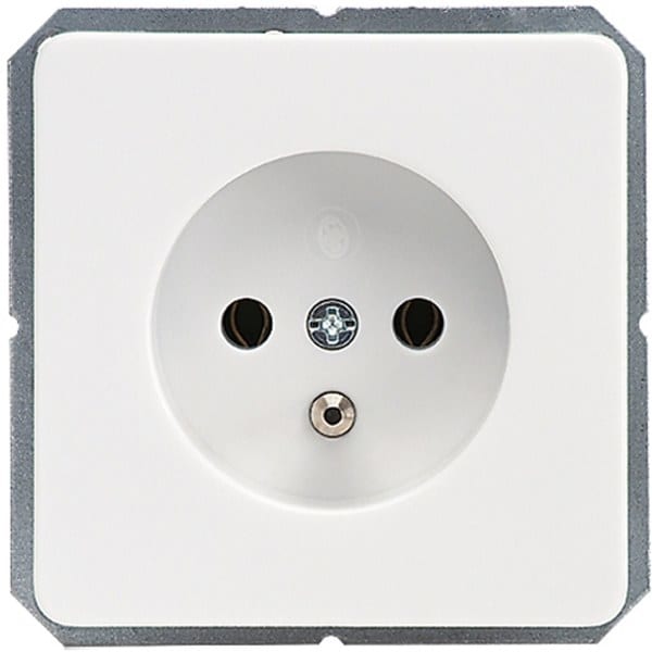 SCHNEIDER ELECTRIC - Steckdose Mittenschutzkontakt 16A FASHION/RIVA/SCALA Schraubklemme reinweiß